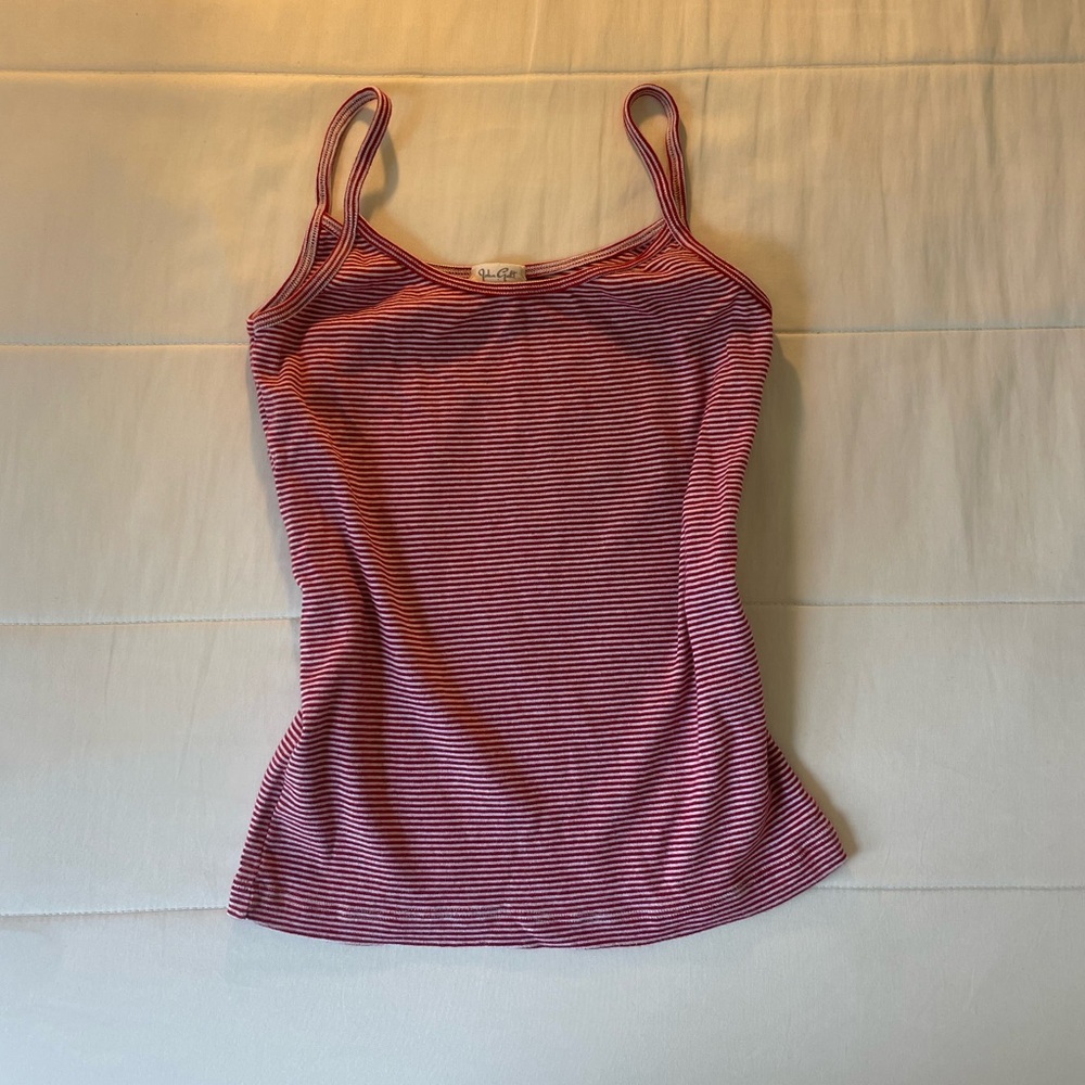 Brandy Melville Red and White Cami